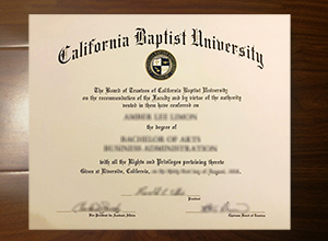 California Baptist University diploma