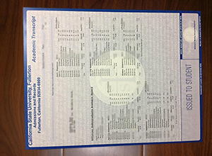 Cal State Fullerton transcript
