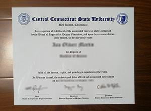 Central Connecticut State University diploma