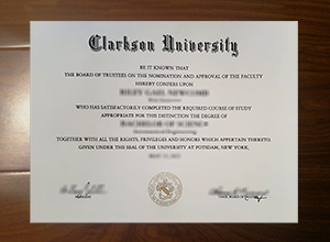 Clarkson University diploma