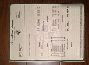 Cleveland State University transcript