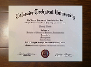 Colorado Technical University diploma