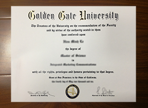 Golden Gate University degree