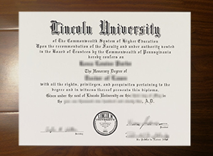 Lincoln University diploma