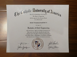Catholic University of America diploma