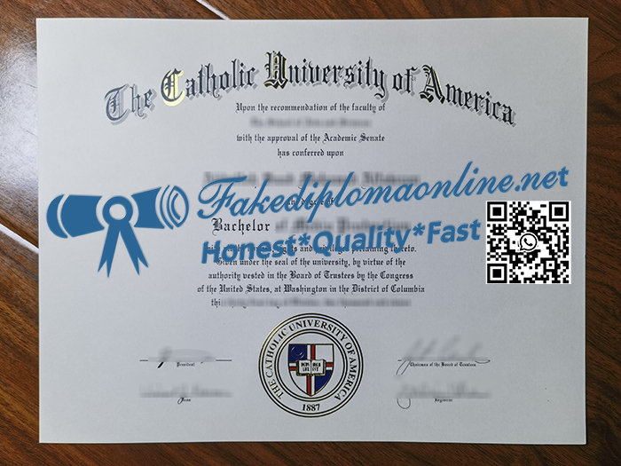 Catholic University of America diploma