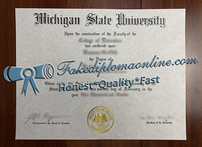 Michigan State University diploma