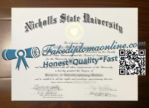 Nicholls State University diploma