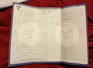 Rose State College transcript