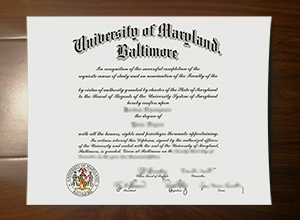 University of Maryland Baltimore diploma