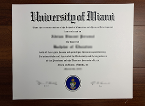 University of Miami degree