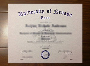University of Nevada Reno diploma