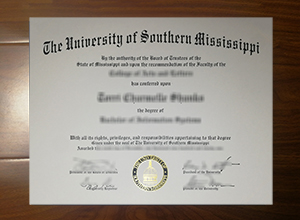 University of Southern Mississippi diploma