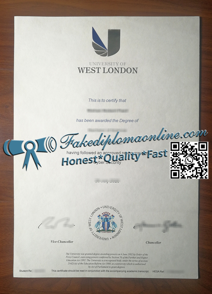 University of West London diploma