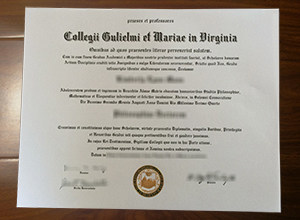 College of William & Mary degree