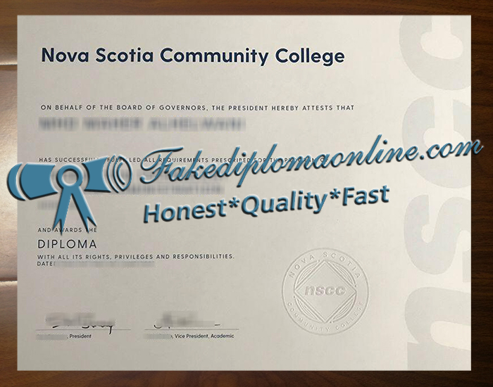 Nova Scotia Community College diploma