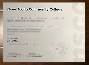 Nova Scotia Community College certificate