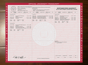 Northwestern University transcript