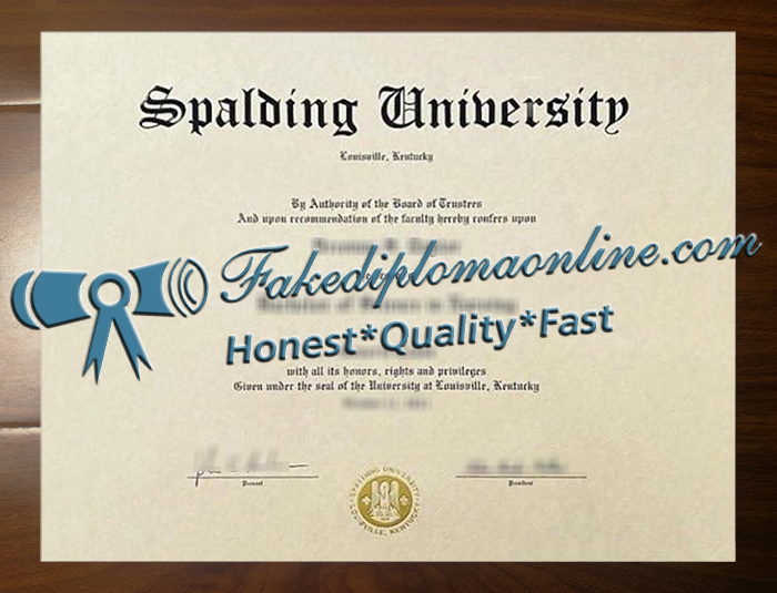 Spalding University diploma