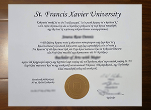 St. Francis Xavier University diploma