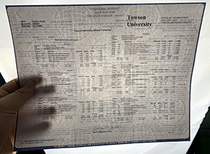 Towson University transcript