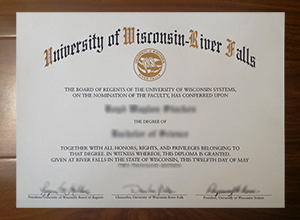 University of Wisconsin River Falls diploma