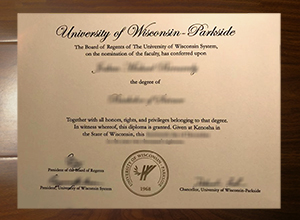 University of Wisconsin–Parkside diploma