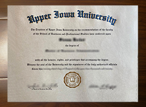 Upper Iowa University diploma