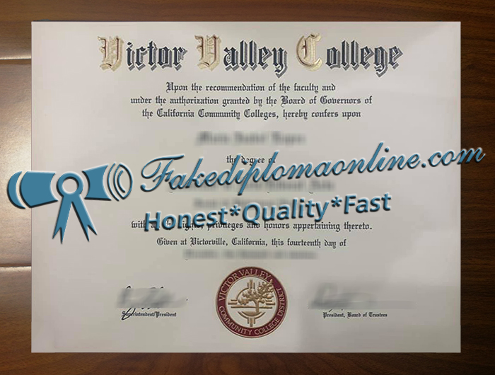 Victor Valley College diploma