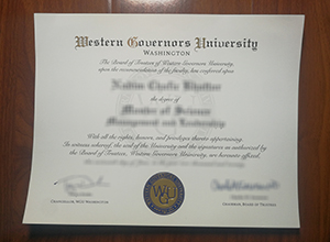 Western Governors University diploma