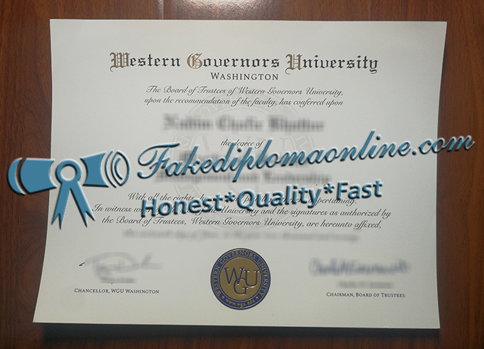 Western Governors University degree