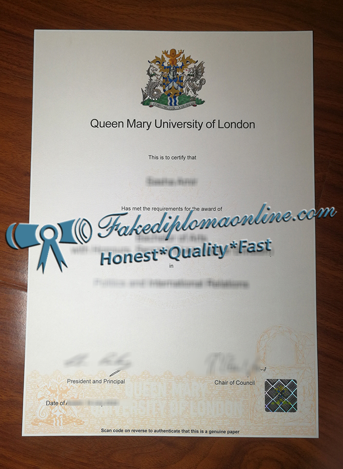 Queen Mary University of London diploma