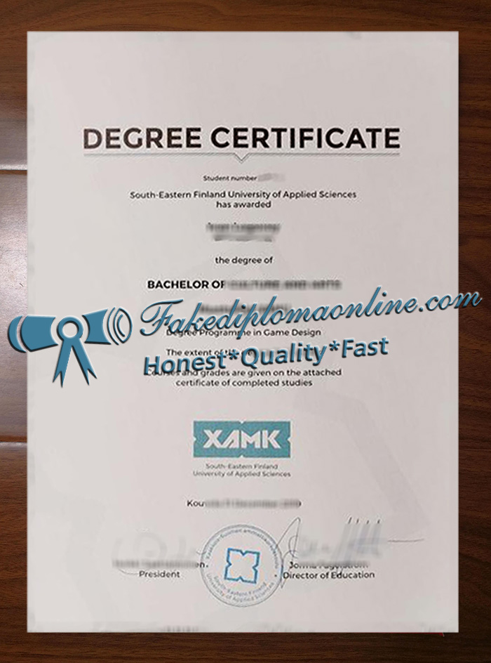South-Eastern Finland University of Applied Sciences degree