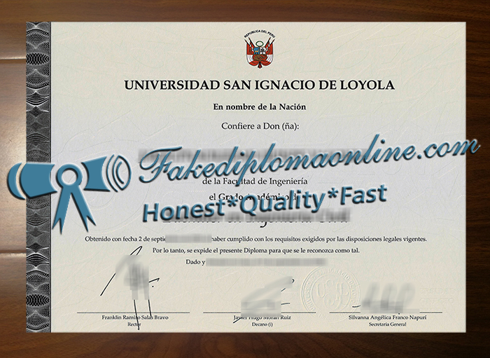 Universidad San Ignacio de Loyola degree