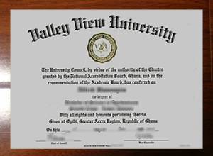 Valley View University degree