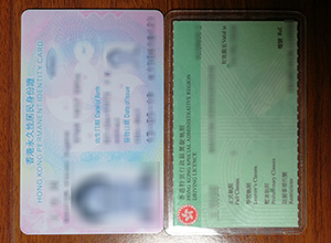 Hong Kong ID card and Driving licence