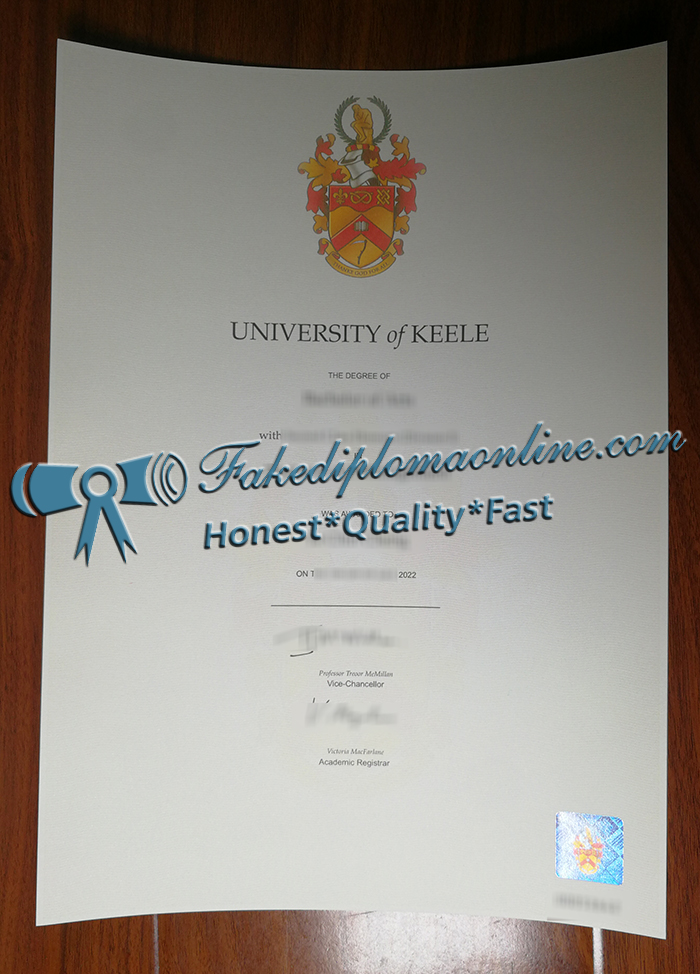University of Keele diploma 