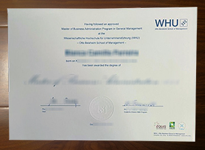 WHU – Otto Beisheim School of Management diploma