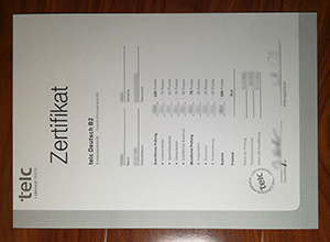 TELC Deutsch B2 certificate