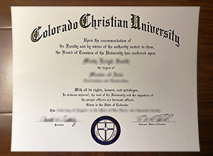 Colorado Christian University diploma