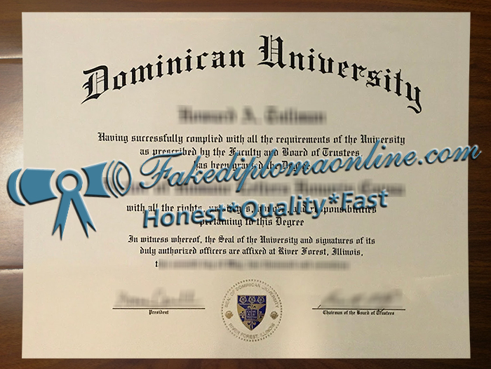 Dominican University diploma