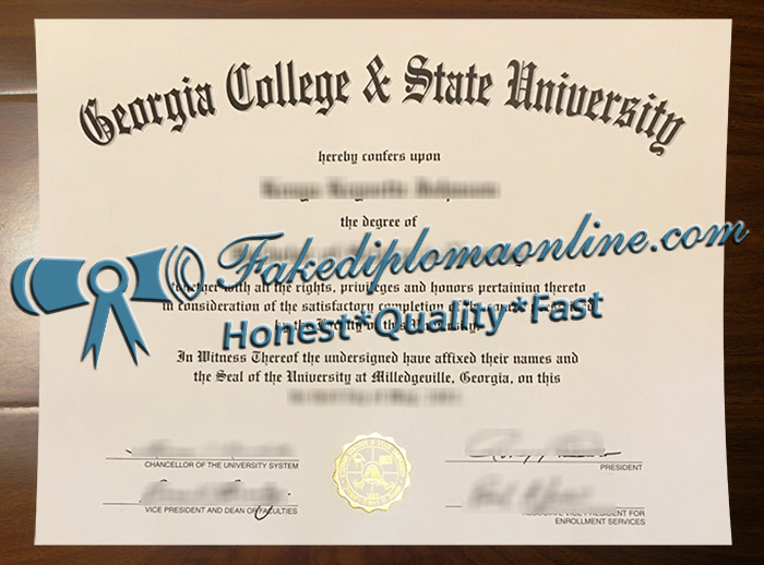 Georgia College and State University diploma