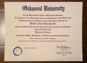 Oakwood University degree