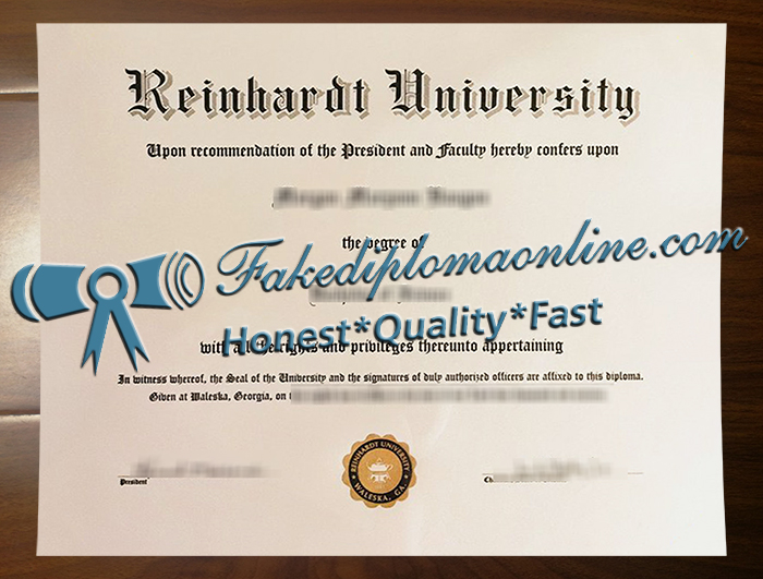 Reinhardt University diploma