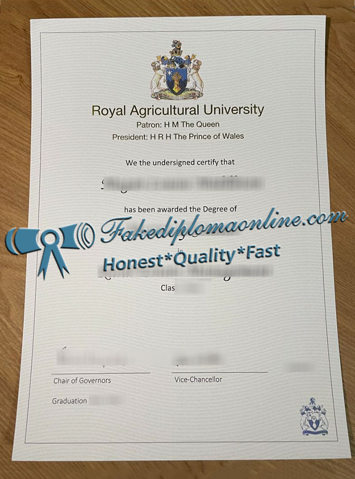Royal Agricultural University diploma