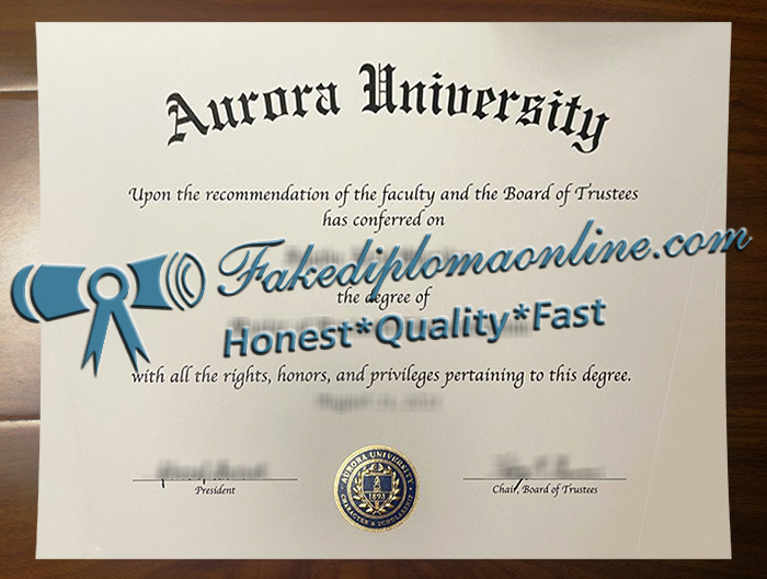 Aurora University diploma