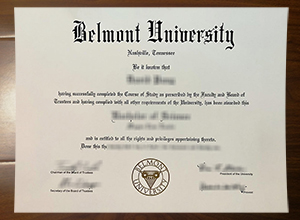 Belmont University degree