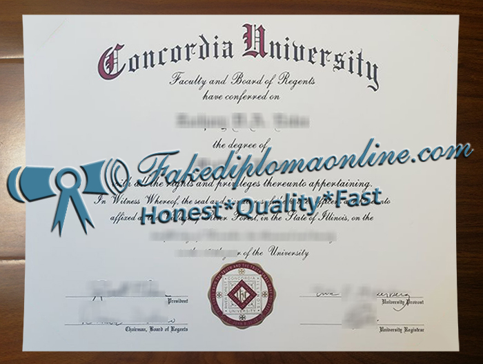 Concordia University Chicago diploma