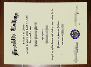 Franklin College diploma