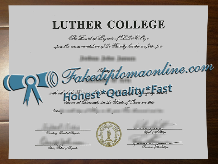 Luther College diploma